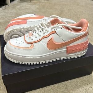 AF1 Shadow. Summit White/Pink Quartz. Women’s 9.5. Never been worn
